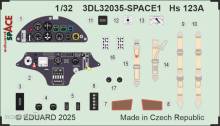Eduard Accessories 3DL32035 - Hs 123A SPACE 1/32 for ICM