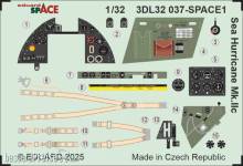 Eduard Accessories 3DL32037 - Sea Hurricane Mk.IIc SPACE for Revell