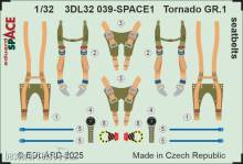 Eduard Accessories 3DL32039 - Tornado GR.1 seatbelts SPACE for Italeri