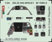 Eduard Accessories 3DL32044 - Bf 109G-5 SPACE for Airfix