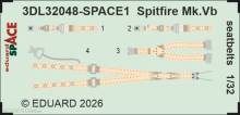 Eduard Accessories 3DL32048 - Spitfire Mk.Vb seatbelts SPACE for Kotare