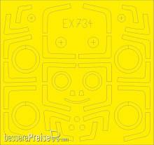 Eduard Accessories EX734 - Su-27UB TFace for Kitty Hawk in 1:48