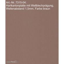 Modellbau Laffont 7315-04 - Hartkartonplatte Wellblechprägung versch. Farben, Wellenabstand 1,5mm
