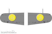 Eduard Accessories JX344 - MC.200 Saetta wings national insignia for Italeri