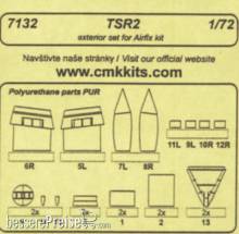 CMK 129-7132 - TSR 2-exterior set für Airfix Bausatz
