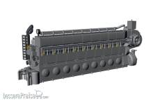 CMK 129-N72027 - 1:72 Diesel Engine MAN M9V46 for UIXC