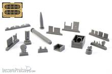 CMK 129-N72029 - U-Boot IX Stern Torpedo w/Loading Winch and Cart,for Revell kit in 1:72