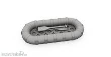 CMK 129-N72033 - PT-109 Boat Life Raft in 1:72
