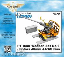 CMK N72044 - 1:72 PT Boat Weapon Set No.6 - Bofors 40mm AA/AS Gun 1/72