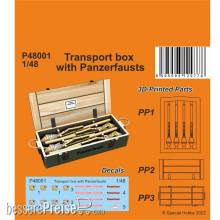 CMK P48001 - 1:48 Transport box with Panzerfausts