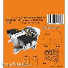 CMK P48002 - 1:48 L-4 Grasshopper Engine (Continental O-170-3)