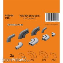CMK 129-P48004 - 1:48 Yak-9D Exhausts