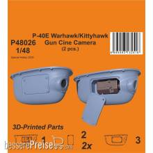 CMK 129-P48026 - P-40E Warhawk/Kittyhawk Gun Cine Camera (N-2 type) / for Eduard kits
