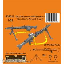 CMK P35012 - 1:35 MG 42 German WWII Machine Gun (Early Variant) 1/35
