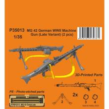 CMK P35013 - 1:35 MG 42 German WWII Machine Gun (Late Variant) 1/35