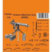 CMK 129-P35026 - 1/35 Vickers Machine Gun (WWII variant) 1/35