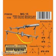 CMK 129-P35030 - 1:35 MG 15 Machine Gun with Infantry Modification 1/35