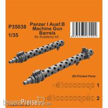 CMK 129-P35038 - Panzer I ausf.B Machine Gun Barrels / for Academy kit