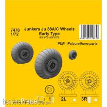 CMK 129-7478 - 1:72 Junkers Ju 88A/C Wheels Early Type (Revell kits)