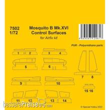 CMK 129-7502 - 1:72 Mosquito B Mk.XVI Control Surfaces / for 1/72 Airfix kit