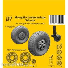 CMK 129-7510 - 1:72 Mosquito Undercarriage Wheels / for 1/72 Tamiya and Hasegawa kits