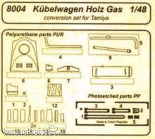 CMK 129-8004 - Kübelwagen Holzgas für Tamiya Bausatz