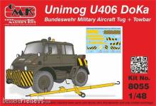 CMK 129-8055 - Unimog U406 DoKa Military Airport Tug + Towbar in 1:48