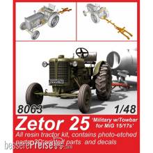 CMK 129-8063 - 1:48 Zetor 25 ´Military w/Towbar for MiG 15/17s´ 1/48