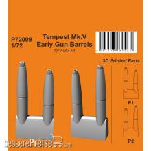 CMK 129-P72009 - 1:72 Tempest Mk.V Early Gun Barrels 1/72