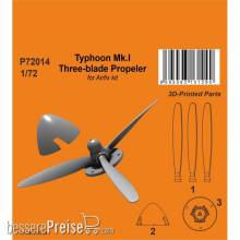 CMK 129-P72014 - 1:72 Typhoon Mk.I Three-blade Propeler 1/72