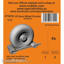 CMK 129-P72019 - US Navy Wheel Chocks (4 pcs.)