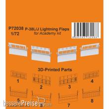 CMK 129-P72038 - P-38L/J Lightning Flaps 1/72 / for Academy kit