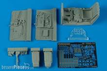 Aires 2042 - 1:32 Bf 109G-10 Cockpit Set für Hasegawa Bausatz