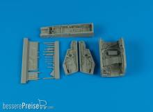 Aires 2072 - 1:32 F-100D Super Sabre Wheel Bay für Trumpeter Bausatz