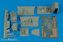 Aires 2104 - 1:32 Bf 109E-4/E-7 cockpit set for Eduard