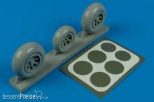 Aires 2105 - 1:32 P-38 Lightning wheels & paint masks