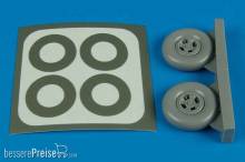 Aires 2128 - 1:32 Spitfire Mk.IX wheels & paint masks