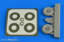 Aires 2224 - Bucker Bu 131 wheels & paint masks