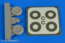 Aires 2226 - Bucker Bu 131 wheels& paint masks disc cover