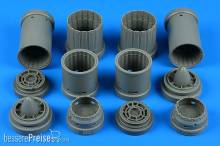 Aires 2248 - 1:32 F-4E/F/G, RF-4E Phantom II exhaust nozzles for REVELL