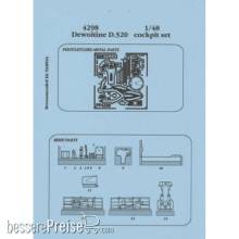 Aires 4298 - 1:48 Dewoitine D.520 Cockpit Set für Tamiya Bausatz