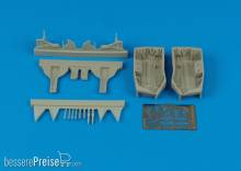 Aires 4357 - 1:48 F6F-3/5 Hellcat wheel bay für Eduard Bausatz