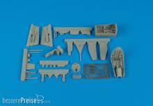 Aires 4359 - 1:48 He 162A Cockpit Set And Wheel Bay für Tamiya Bausatz