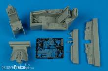Aires 4451 - 1:48 F-16C Barak cockpit set for Hasegawa