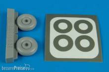 Aires 4493 - 1:48 Macchi MC 202/205 wheel & paint masks