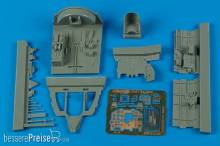 Aires 4538 - 1:48 J2M3 Raiden cockpit set for Hasegawa