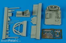 Aires 4539 - 1:48 N1K1 Shiden cockpit set for Hasegawa