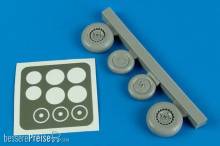 Aires 4540 - 1:48 Me-262A wheels & paint mask for HOB