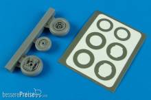 Aires 4592 - 1:48 T-28/ Trojan wheels & paint mask f. Rod