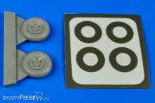 Aires 4637 - 1:48 Spitfire Mk.V five spokes wheels&paint m